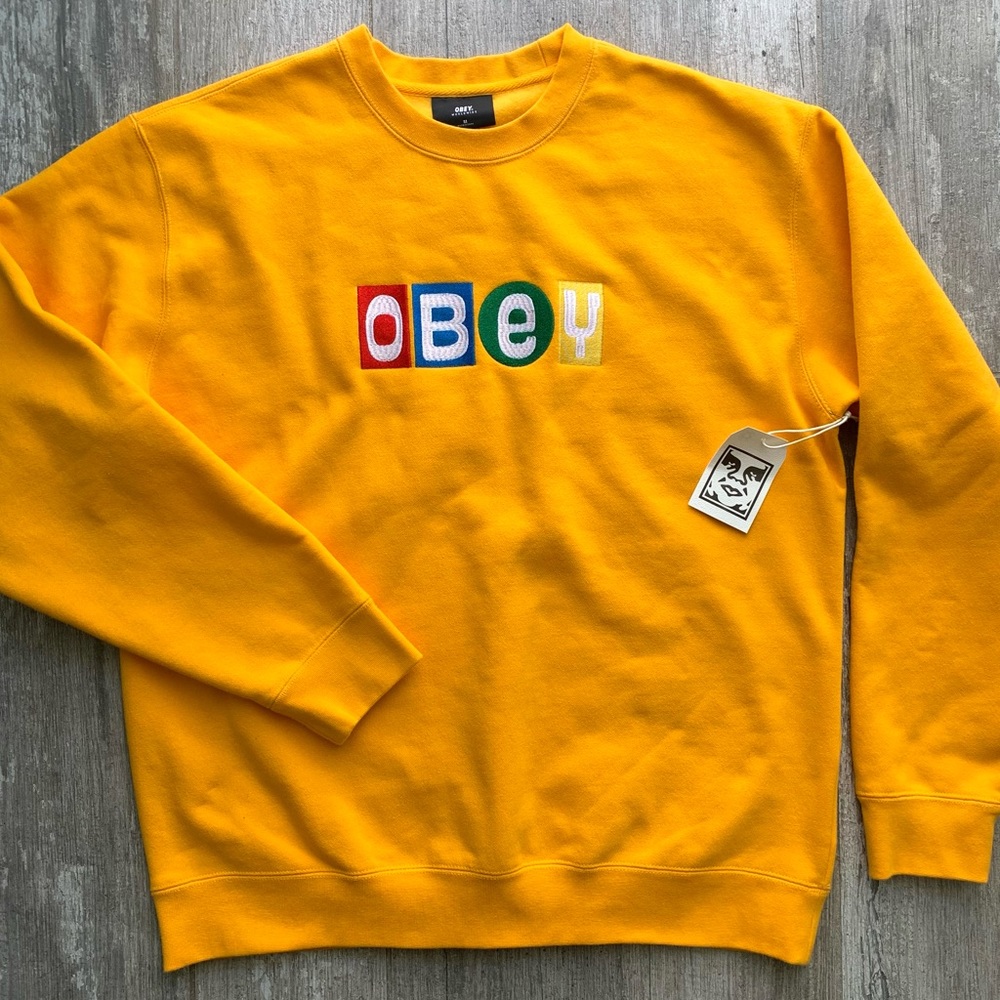 ๐ฅ๐ฅOBEY - BIG SHOTS CREWNECK SWEATSHIRT๐ฅ๐ฅ - Picture 3 of 4